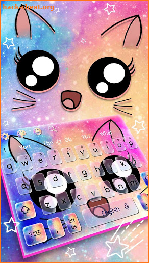 Galaxy Kitty emoji keyboard screenshot