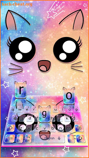 Galaxy Kitty emoji keyboard screenshot