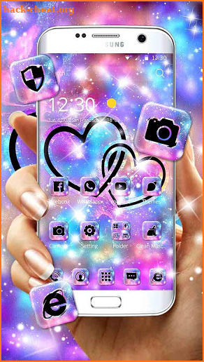 Galaxy Love Theme screenshot