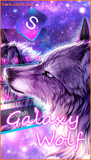 Galaxy Night Wolf keyboard screenshot