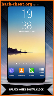 Galaxy Note8 Digital Clock Widget screenshot