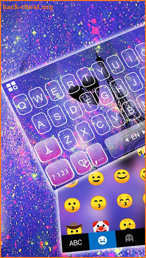 Galaxy Paris Tower Keyboard Theme screenshot