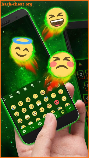 Galaxy Rasta Weed Keyboard Theme for Android screenshot