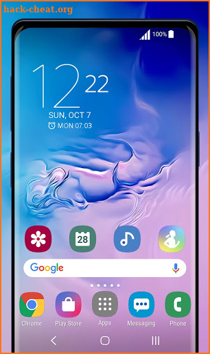 Galaxy S10 blue-rose | Xperia™ Theme screenshot