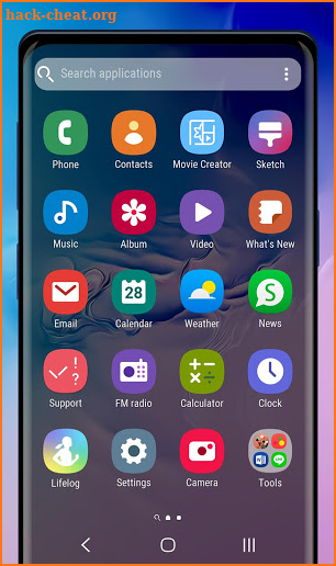 Galaxy S10 blue-rose | Xperia™ Theme screenshot