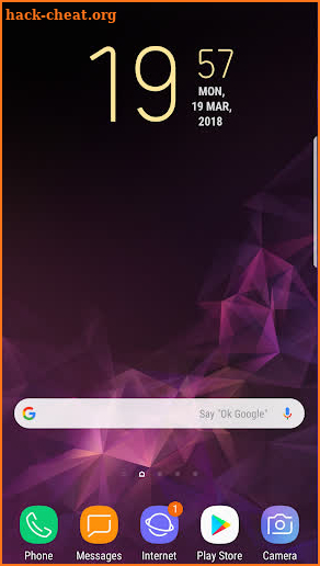 Galaxy S9 Plus Digital Clock Widget App Pro screenshot