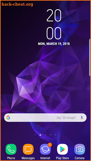 Galaxy S9 Plus Digital Clock Widget App Pro screenshot