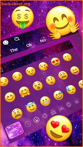 Galaxy Shining Heart Keyboard screenshot