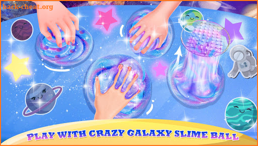 Galaxy Slime Ball NonSticky & Squishy Fluffy Slime screenshot