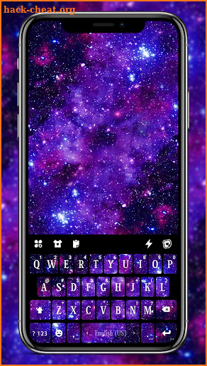 Galaxy Space Keyboard Background screenshot