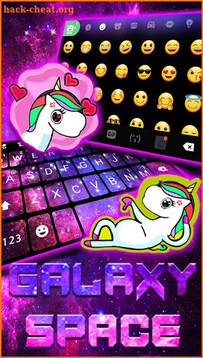 Galaxy Space New Keyboard Theme screenshot