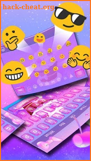 Galaxy Stars Cupcakes Keyboard screenshot