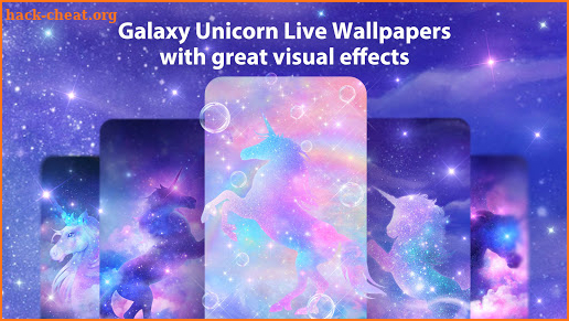 Galaxy Unicorn Live Wallpaper & Launcher Themes screenshot