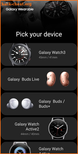 Galaxy Wearable screenshot