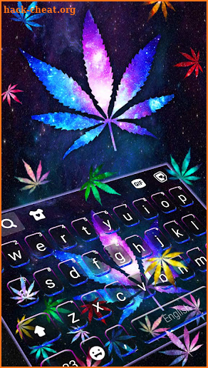 Galaxy Weed Gravity Keyboard Background screenshot