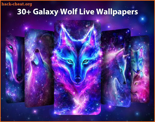 Galaxy Wolf Live Wallpaper Themes screenshot