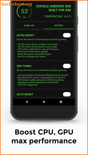 Game Booster 🔧 4x Faster (with advance settings) screenshot
