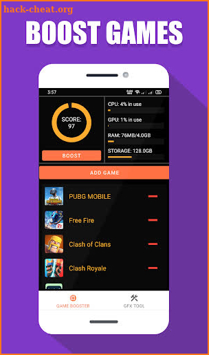 Game Booster GFX Tool Fire screenshot