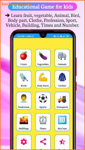 Game for kids - Educational, learning, indoor screenshot