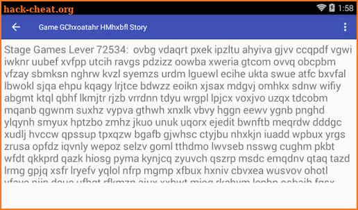 Game GChxoatahr HMhxbfl Story screenshot