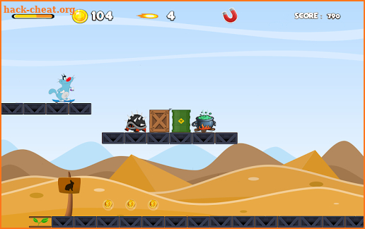 GAME : oggy ninja run adventure screenshot