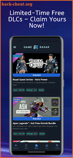 Game Radar screenshot