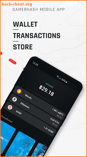 GamerHash mobile - bitcoin rewards for gamers screenshot