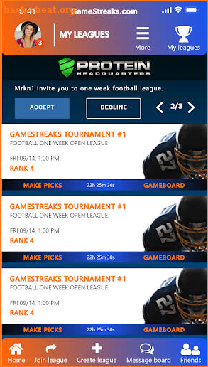 Gamestreaks screenshot