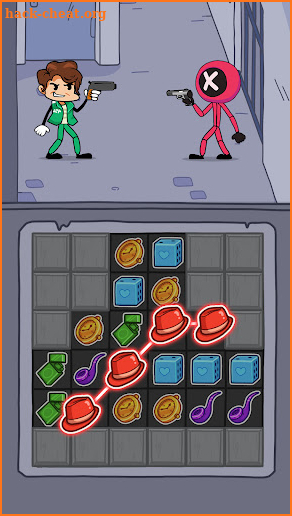 Gang Battle: Stickman Match 3 screenshot