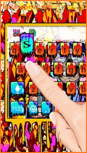 Gangster Graffiti Keyboard Theme screenshot