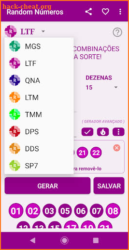 Ganhar na Loteria Random Núm. screenshot