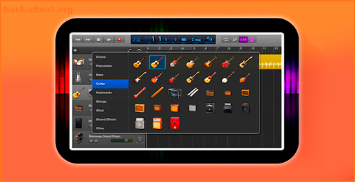 GarageBand Music studio clue screenshot