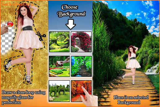 Garden Photo Frame : Photo Cut past Editor screenshot