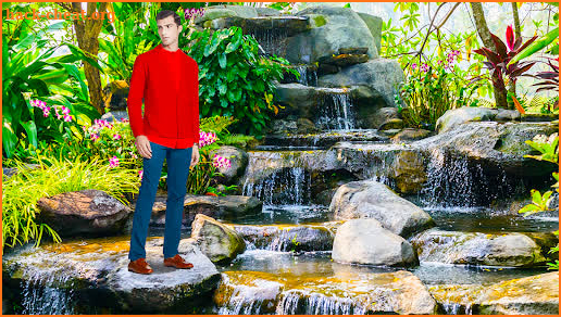 Garden Waterfall Photo Editor screenshot