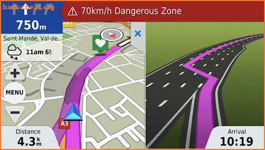 Garmin Motorize screenshot