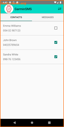 GarminSms screenshot