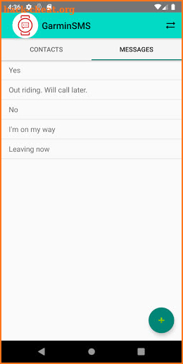 GarminSms screenshot