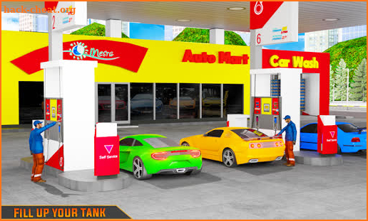 Gas Station Car Driving Simulator Car Parking Game screenshot