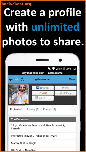 Gay Chat Zone: Chat App For Gay Men screenshot