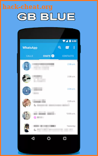 GB WhatsAap Blue New screenshot