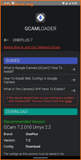 GCamloader screenshot