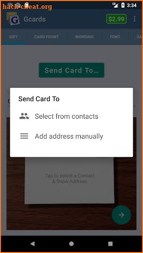 Gcards screenshot