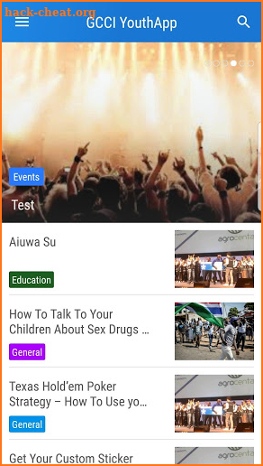 GCCI YouthApp screenshot