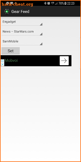 Gear Feed Settings for Gear S2 / S3 screenshot