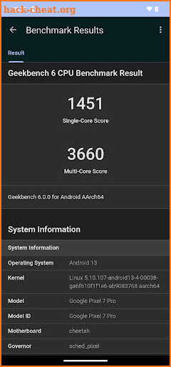 Geekbench 6 screenshot