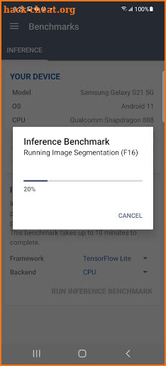 Geekbench ML screenshot