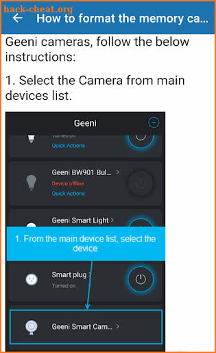 Geeni Smart Wifi Camera Guide screenshot