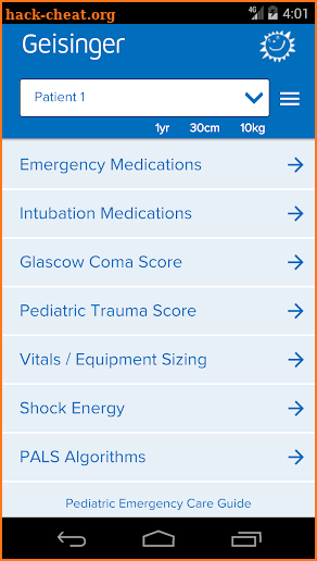 Geisinger Peds Emergency Guide screenshot