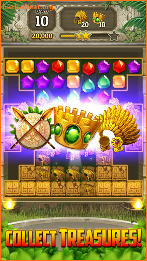 Gem & Jewel Temple: Block Crush Blast Puzzle Games screenshot