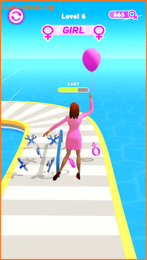 Gender party run screenshot